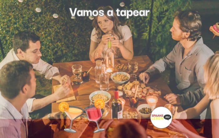 In een restaurant in Spanje