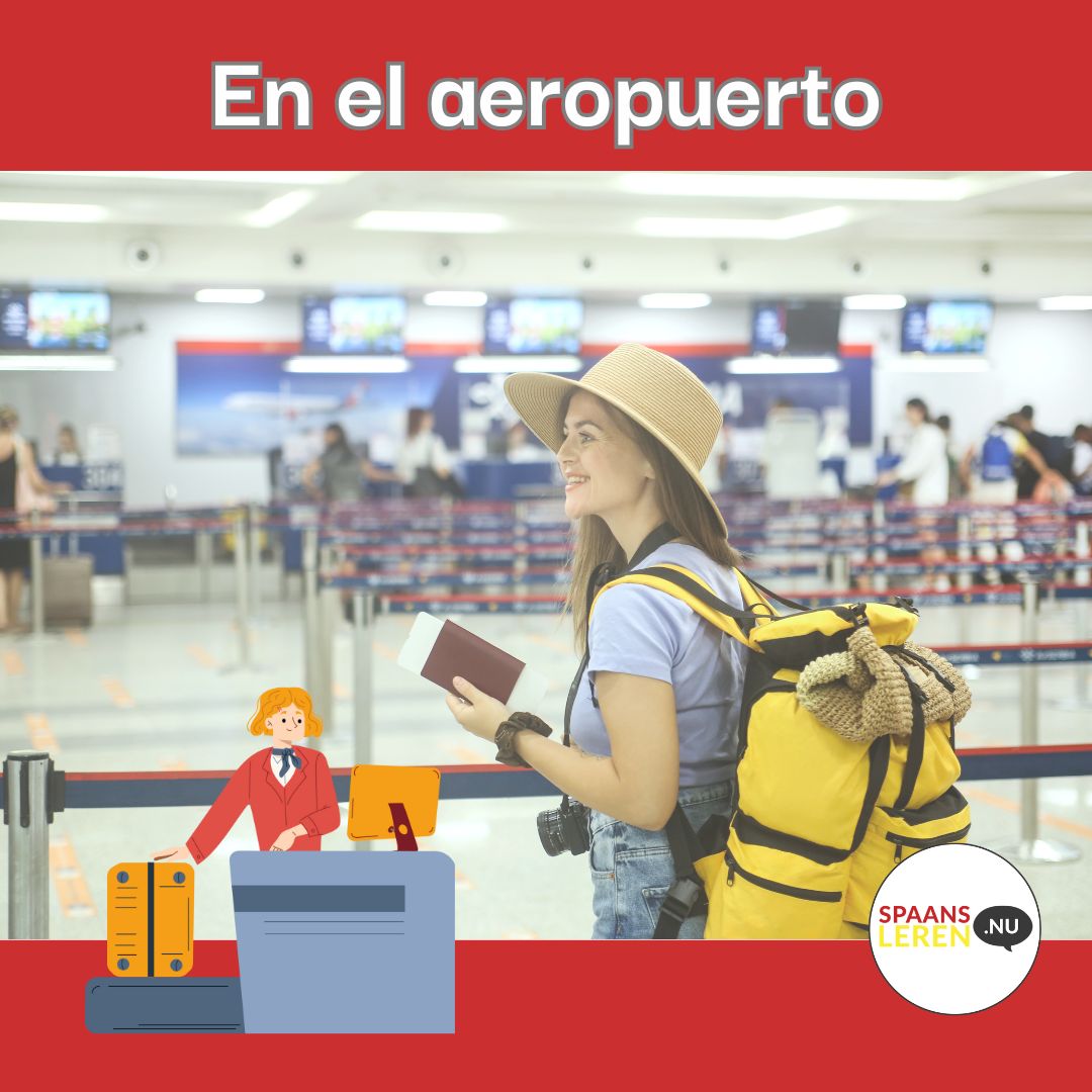Op de luchthaven in Spanje