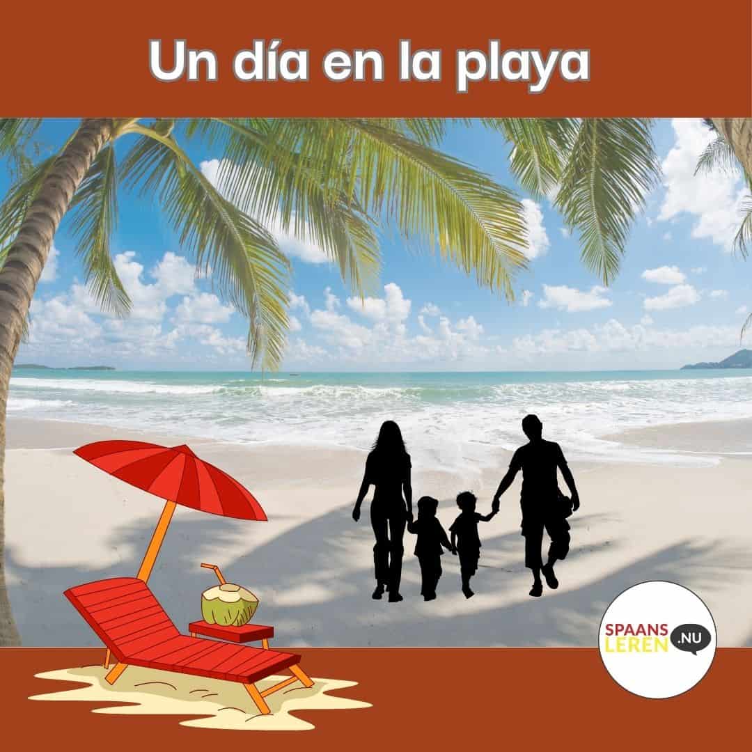 Een dag op het strand in Spanje